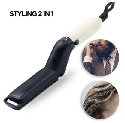 🧔🔥 BARBA Y CABELLO PERFECTOS EN MINUTOS SIN ESFUERZO  👉 Peine Alisador de Modelado para Pelo y Barba