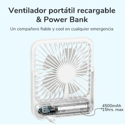 🌀 REFRESCATE EN SEGUNDOS DONDE QUIERAS- Ventilador portátil silencioso y potente.
