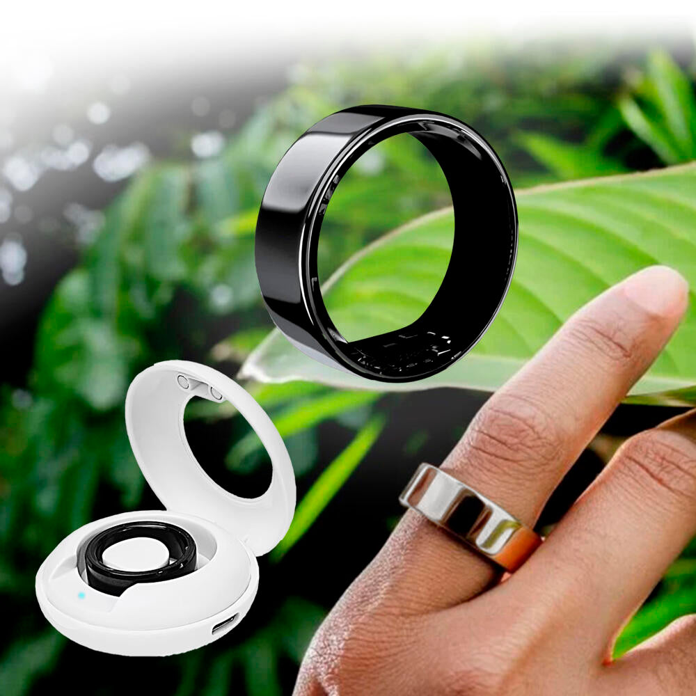 💍⚡ CONTROLA TU SALUD Y ACTIVIDAD DESDE TU MANO SIN RELOJES NI PULSERAS  👉 Anillo Inteligente con Estuche de Carga