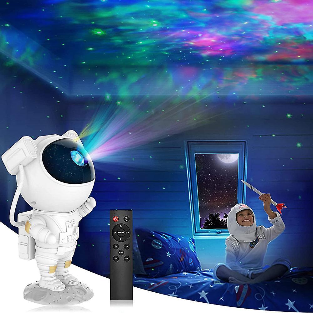 🌌🚀 TRANSFORMA TU HABITACIÓN EN UNA GALAXIA MÁGICA 👉 Proyector Astronauta 360° con Control Remoto