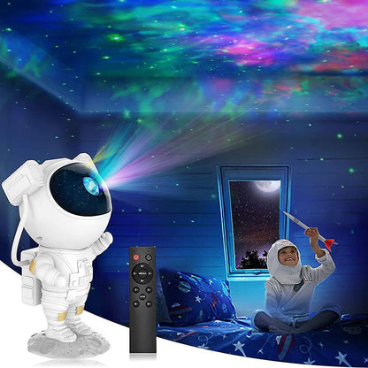 🌌🚀 TRANSFORMA TU HABITACIÓN EN UNA GALAXIA MÁGICA 👉 Proyector Astronauta 360° con Control Remoto
