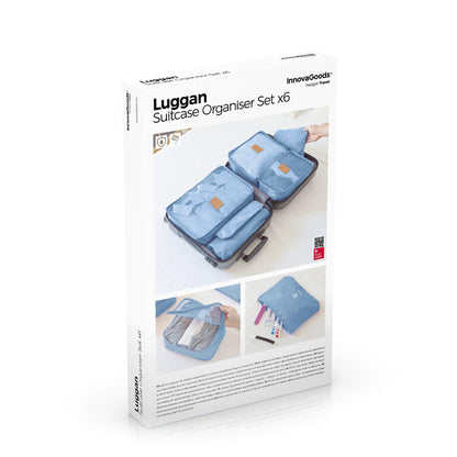 🧳 ORGANIZA TU MALETA EN SEGUNDOS Y VIAJA SIN CAOS Set de 6 bolsas organizadoras que ahorran espacio y tiempo