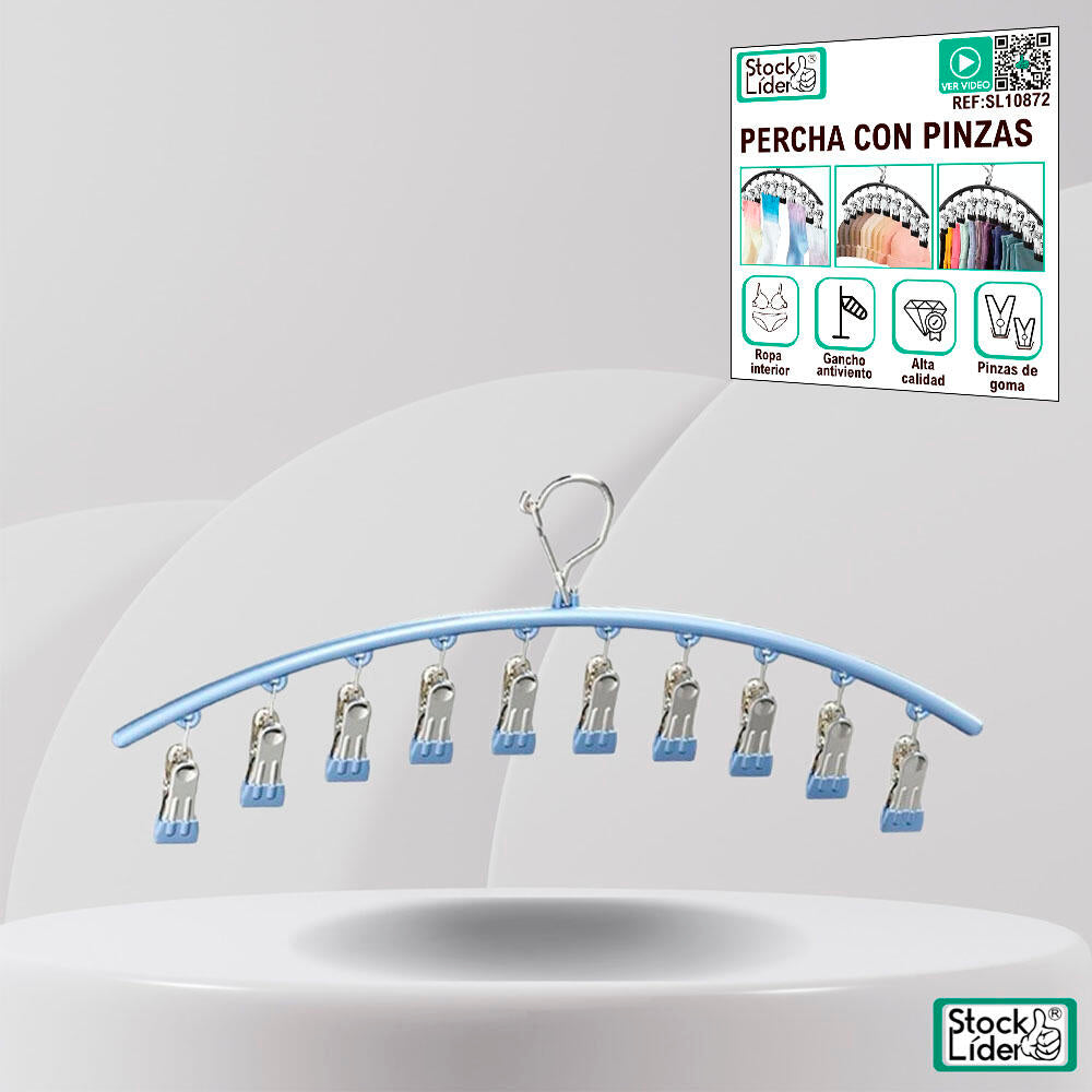 👉 🧺 ¿SIN ESPACIO PARA TU ROPA? SOLUCIÓN EN SEGUNDOS- Percha con pinzas ahorra espacio.