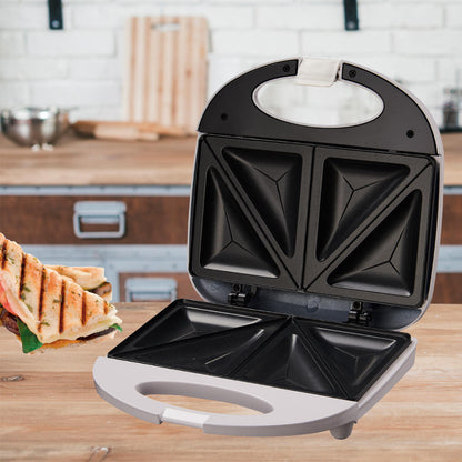 👉 🥪 ¿HAMBRE Y SIN TIEMPO? SOLUCIÓN EN 3 MINUTOS- Sandwichera eléctrica antiadherente 750W.