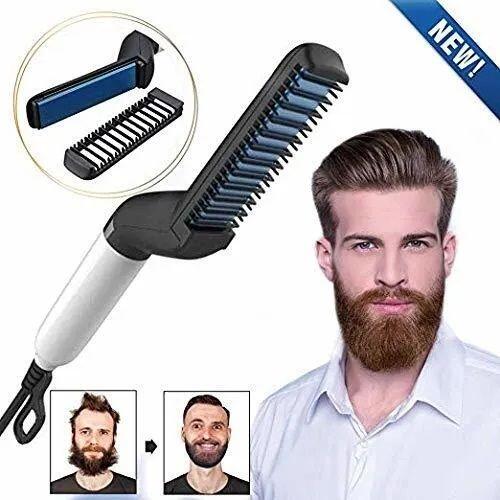 🧔🔥 BARBA Y CABELLO PERFECTOS EN MINUTOS SIN ESFUERZO  👉 Peine Alisador de Modelado para Pelo y Barba