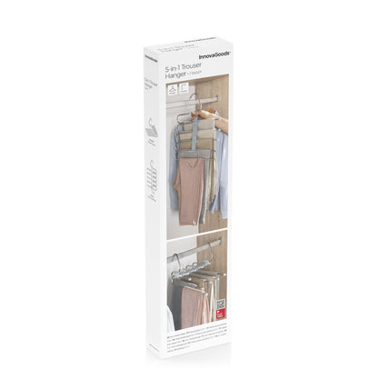 👉 👖 ¿SIN ESPACIO EN TU ARMARIO? DUPLÍCALO EN SEGUNDOS- Percha múltiple 5 en 1 para pantalones.