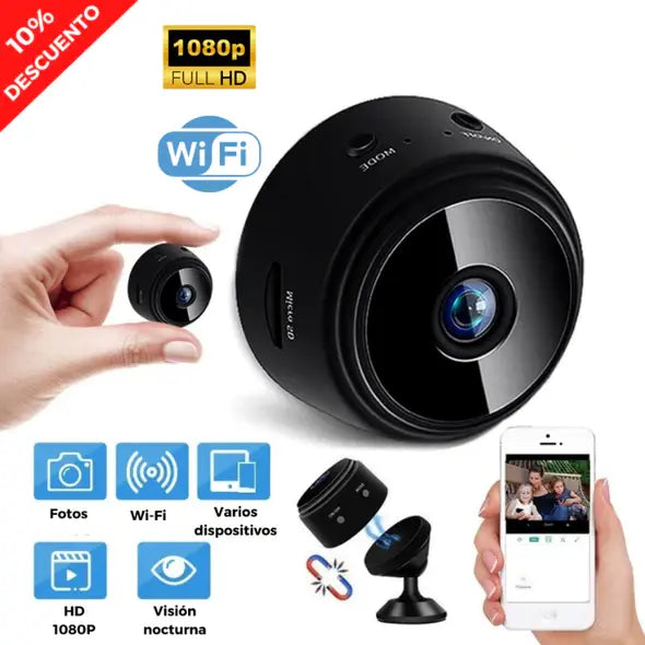 🎥🔒 VIGILA TU HOGAR EN SECRETO DESDE CUALQUIER LUGAR  👉 Mini Cámara Oculta HD 1080P con Visión Nocturna y WiFi