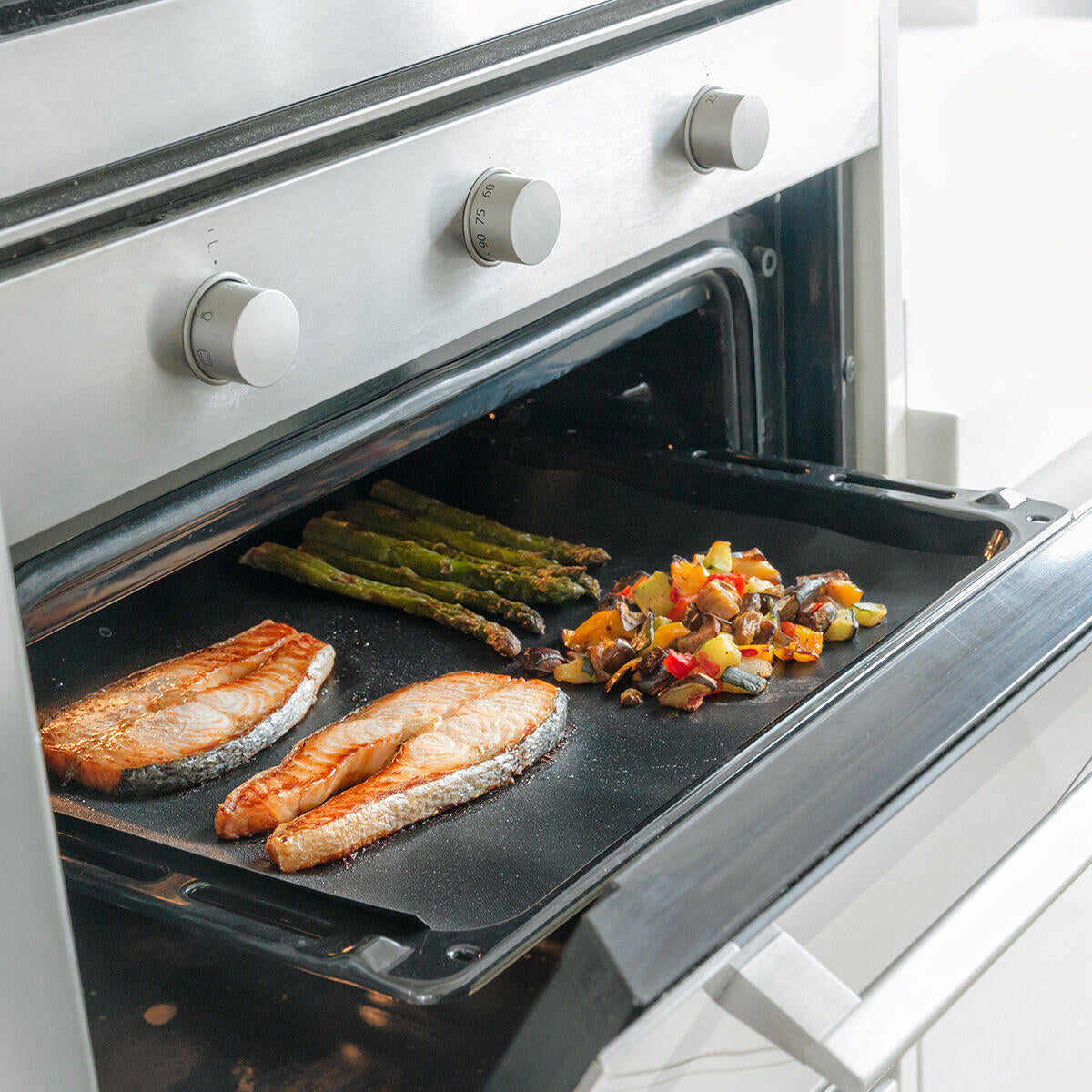 👉 ¿HORNO SUCIO CADA VEZ QUE COCINAS? SOLUCIÓN EN SEGUNDOS- Esterilla reutilizable antiadherente (Pack 2).