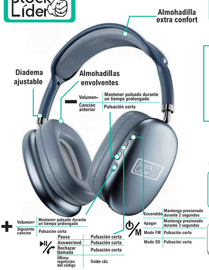 🎧🔥 DISFRUTA TU MÚSICA SIN MOLESTIAS Y CON SONIDO ENVOLVENTE TODO EL DÍA  👉 Auriculares Inalámbricos Bluetooth