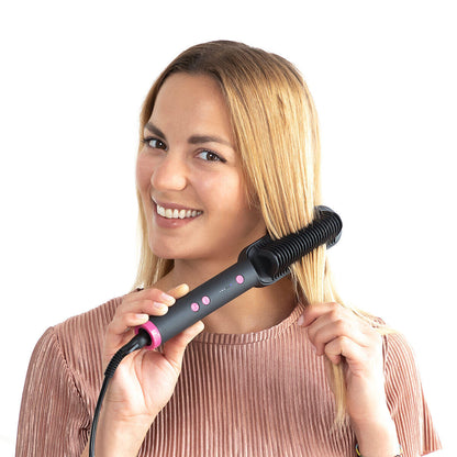 💇‍♀️✨ CABELLO LISO, BRILLANTE Y SIN FRIZZ EN SOLO MINUTOS  👉 Cepillo Alisador Cerámico Cestrus InnovaGoods