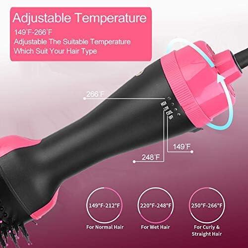 💇‍♀️✨ ALISA, SECA Y DA VOLUMEN EN MINUTOS SIN SALIR DE CASA  👉 Cepillo Secador y Alisador 3 en 1 (1000W Profesional)