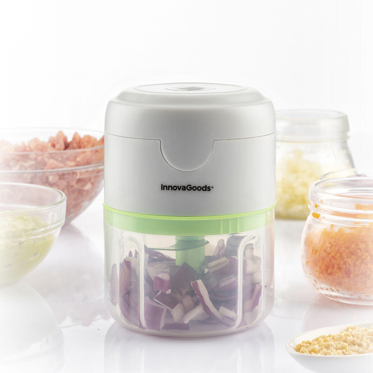 🥗⚡ PICA TODO EN SEGUNDOS SIN ESFUERZO Y AHORRA TIEMPO EN LA COCINA  👉 Mini Picadora Recargable Portátil