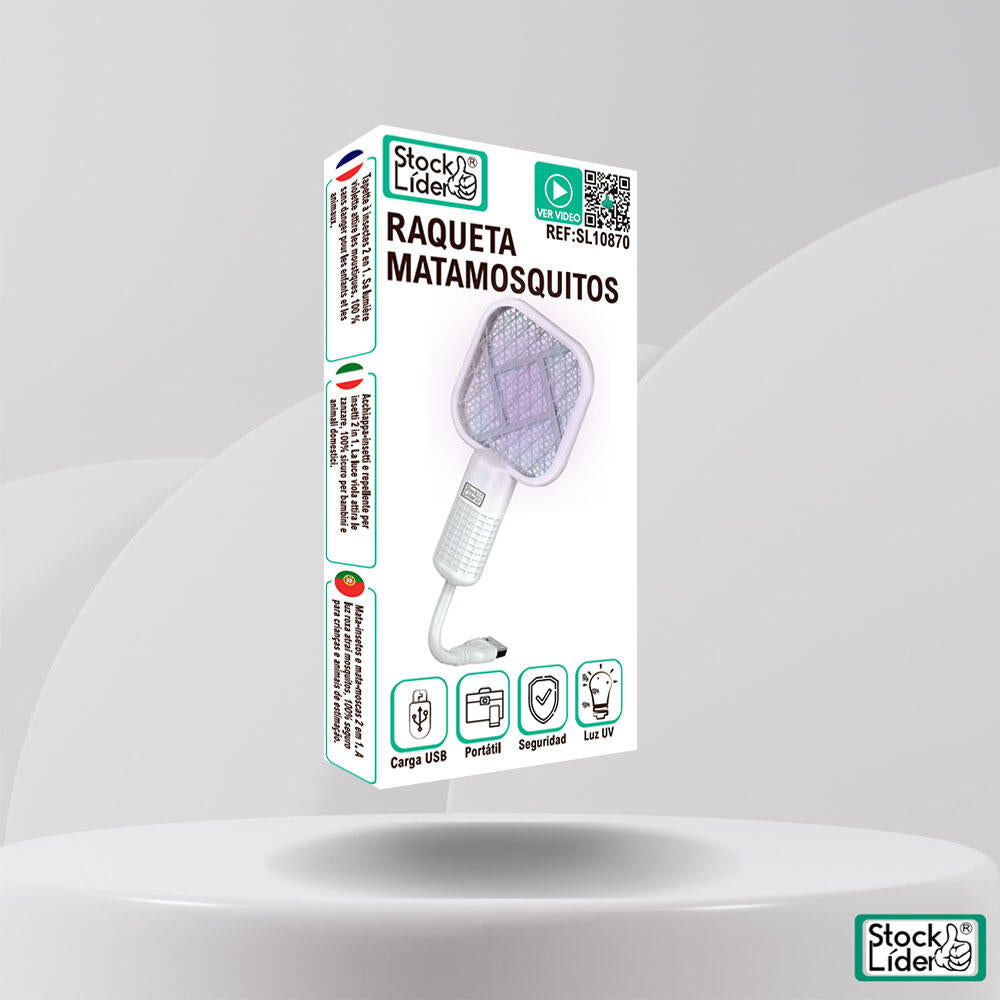 🦟⚡ ELIMINA MOSQUITOS EN SEGUNDOS Y DISFRUTA TUS NOCHES SIN PICADURAS  👉 Raqueta Matamosquitos Recargable USB con Luz UV