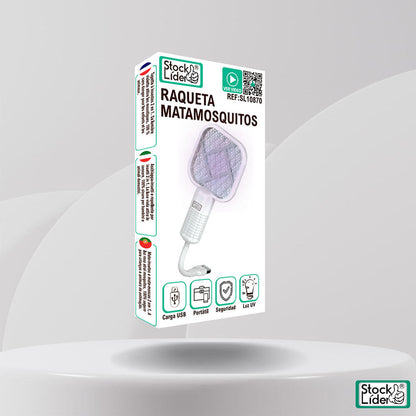🦟⚡ ELIMINA MOSQUITOS EN SEGUNDOS Y DISFRUTA TUS NOCHES SIN PICADURAS  👉 Raqueta Matamosquitos Recargable USB con Luz UV