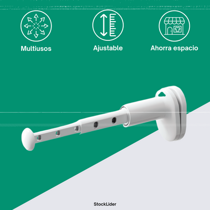 👉 🧺 ¿SIN ESPACIO EN CASA? SOLUCIÓN INTELIGENTE EN SEGUNDOS- Perchero retráctil ajustable.