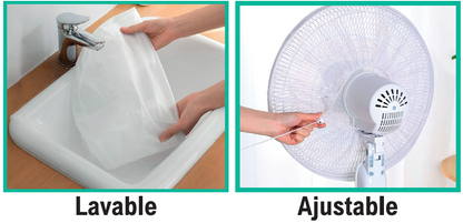 👉 ⚠️ ¿NIÑOS CERCA DEL VENTILADOR? EVITA ACCIDENTES EN SEGUNDOS- Funda protectora ajustable (hasta 45 cm).