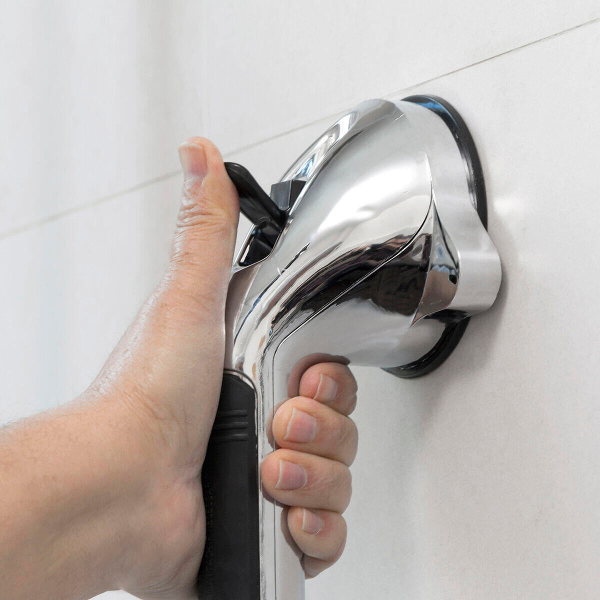🚿 SEGURIDAD TOTAL EN EL BAÑO SIN TALADROS NI COMPLICACIONES- Asa antideslizante con fijación fuerte para evitar caídas.