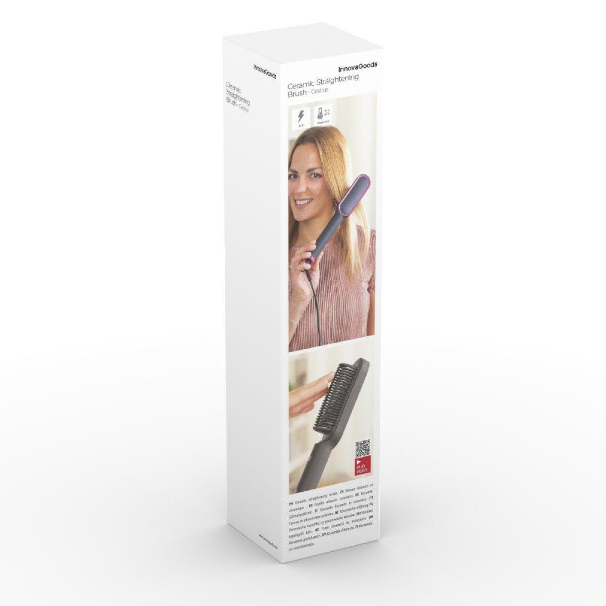 💇‍♀️✨ CABELLO LISO, BRILLANTE Y SIN FRIZZ EN SOLO MINUTOS  👉 Cepillo Alisador Cerámico Cestrus InnovaGoods