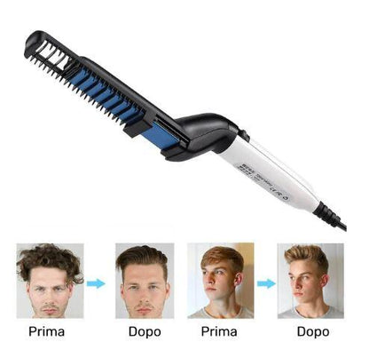 🧔🔥 BARBA Y CABELLO PERFECTOS EN MINUTOS SIN ESFUERZO  👉 Peine Alisador de Modelado para Pelo y Barba